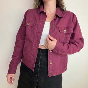 Vintage Bill Blass Burgundy Linen Blend Jacket